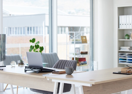 modern office desk