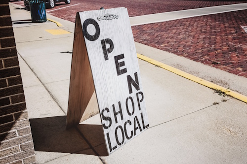 shop local sign